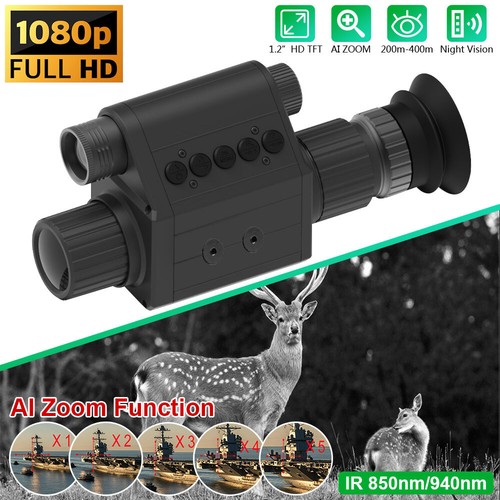 Hunting Laser IR Night Vision Scope 5x AI Zoom Crosshair Adjustable Video Cam UK - Picture 3 of 21