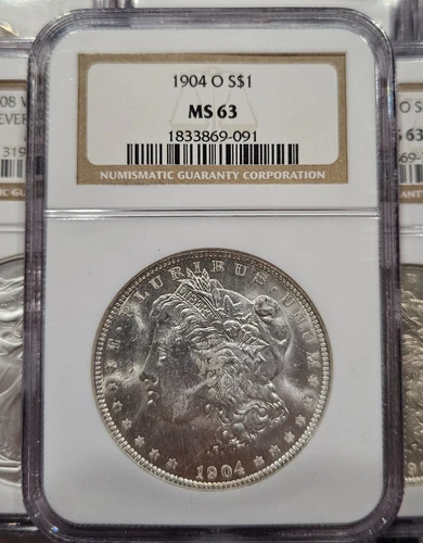 1904-O Morgan 90% Silver Dollar ($1) NGC MS63
