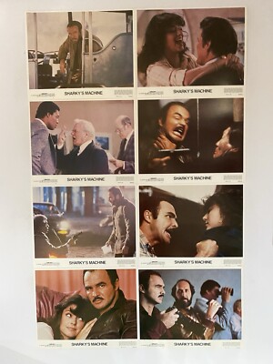 Sharkey s Machine 1981 Lobby Card Set with Burt Reynolds & Rachel Ward