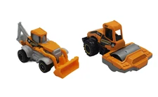2023 Matchbox MBX Construction Road Roller & Backhoe Set