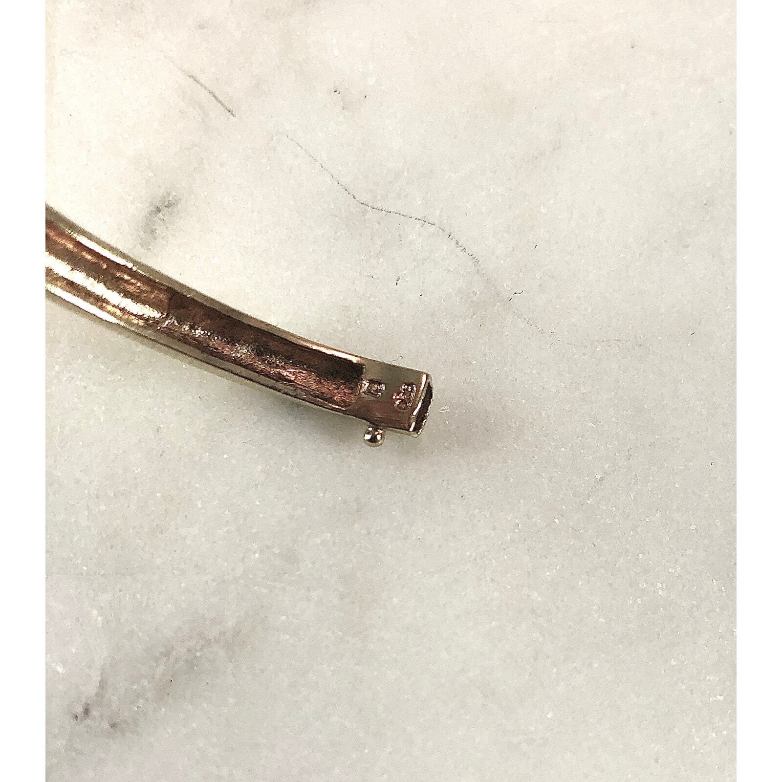 Vintage Sterling dipped Gold "X" Bracelet, Small … - image 5