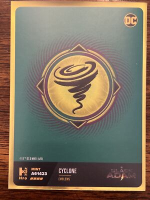 DC Hybrid Cards - Cyclone - Emblems - Physical Only - Mint