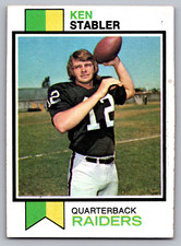1973 TOPPS #487 KEN STABLER RAIDERS ROOKIE