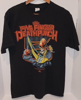 Five Finger Death Punch 5FDP ''Wreaking S#it Since Day One'' T-Shirt Size Large 