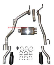 Catback Dual Exhaust Rear Exit  - MagnaFlow 14" Body Fits 09-24 Dodge Ram Hemi