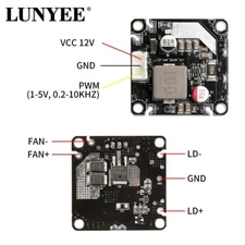 10W 12/24V Laser Driver Board for Laser Engraving Module Laser Cutter Engraver