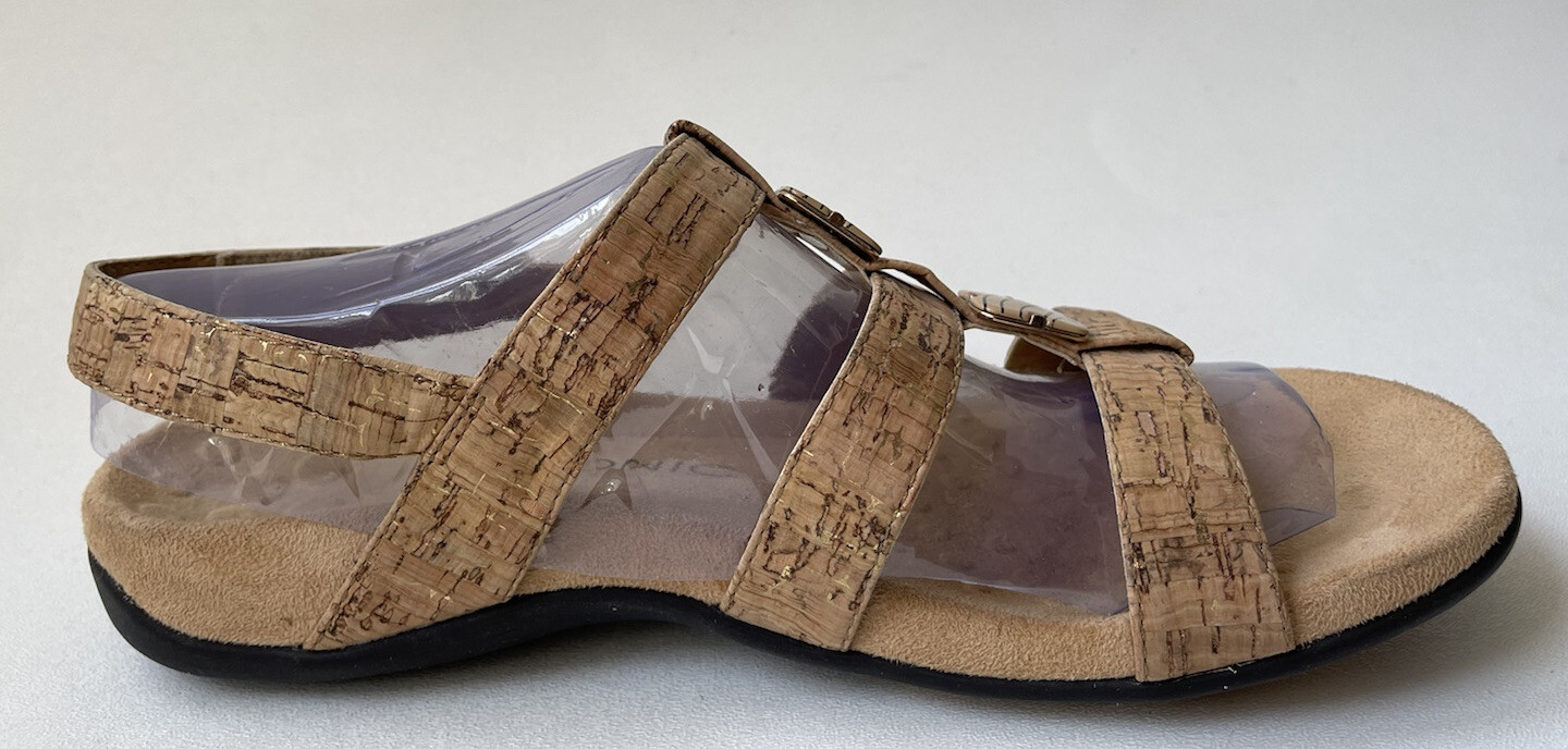 VIONIC 'Amber' Natural Cork Adjustable Sandals, T… - image 6