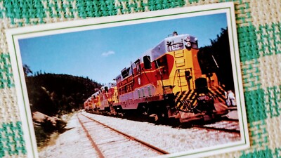 VINTAGE POSTKARTE ALGOMA CENTRAL RAILWAYS LOKOMOTIVEN KANADA