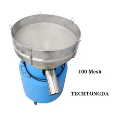 TECHTONGDA® Electric Sieve 23.6" Dia. Vibrating Screen with 100 Mesh Screen