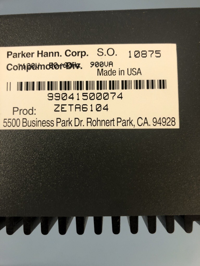 Parker ZETA6104 Drive+Terminale+Spine, Usato Testato - Spedizione FedEx