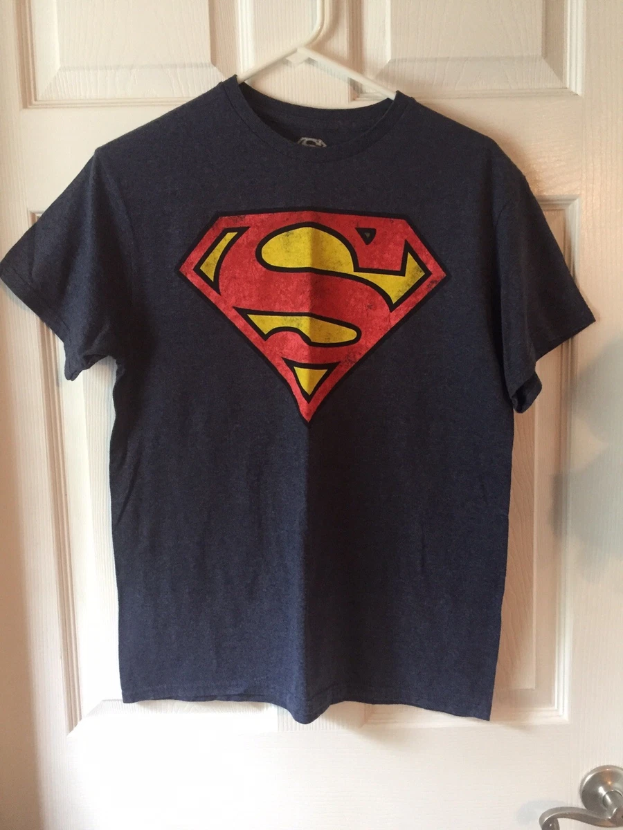 ventilation fordøje halskæde SUPERMAN T-SHIRT SIZE MEDIUM | eBay