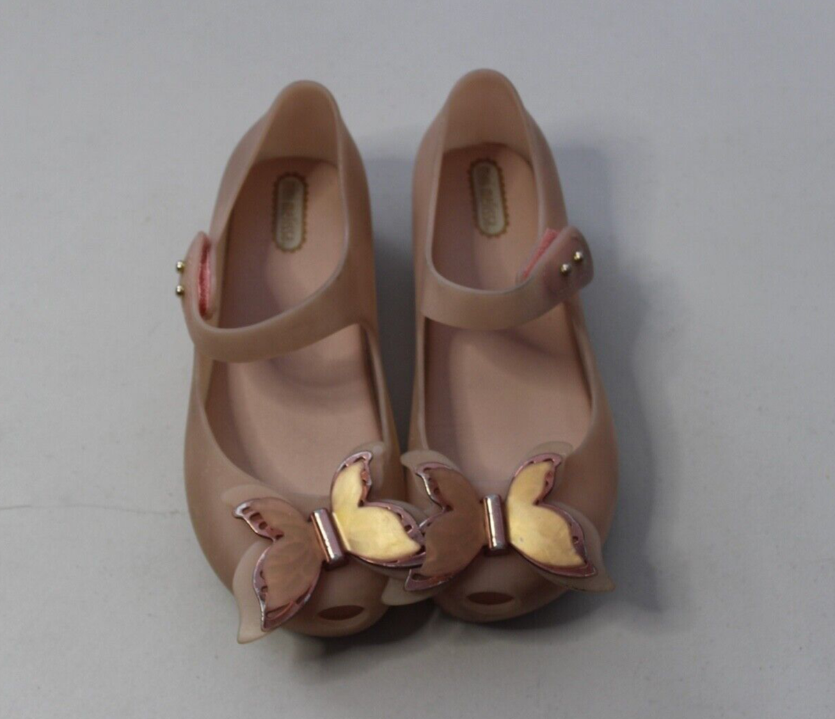 Mini Melissa Toddler Girls Beauty Beast Rose Gold Butterfly
