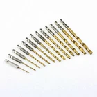 13x HSS Drill Metal Hex Shank Bits Set Titanium Coated 1.5mm - 6.5mm New