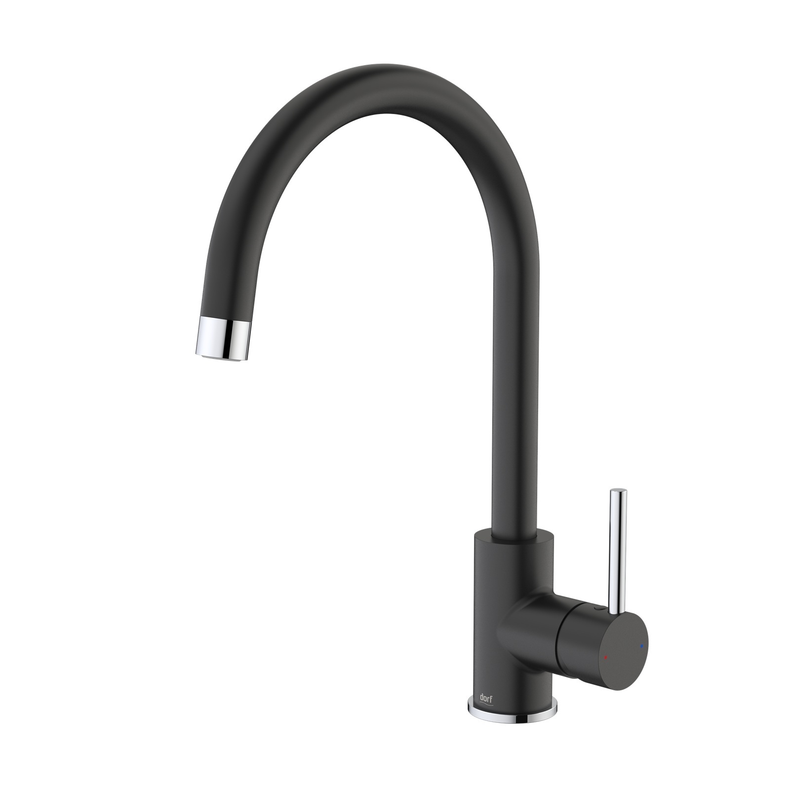 Dorf OBSIDIAN SINK MIXER 35mm Cartridge, WELS 4 Star, 7.5L/Min, BLACK