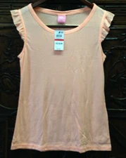 New Jenni by Jennifer Moore Women's Ruffle Cap Sleeve Tee, Orange Toucan, XS