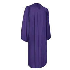 Endea Graduation Matte Finish Purple Gown High School and University