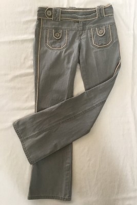 VIGOSS Jeans Khaki / Green Bootcut Women s Size 1 / 2
