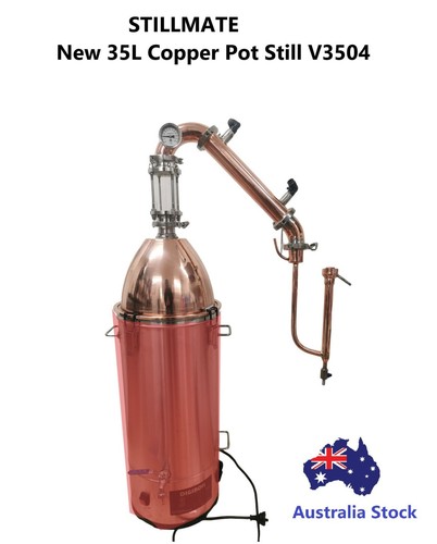 35L Copper Mini Distillery Dome and Condenser Kit V3504-TOP Part