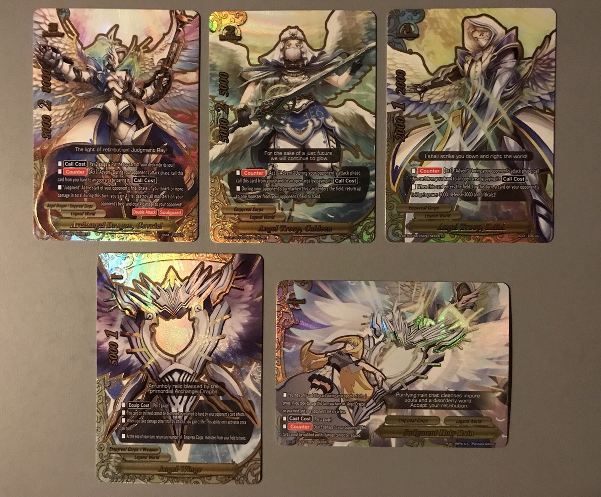 FUTURE CARD BUDDYFIGHT ARCHANGEL DRAGON GAVRIEL S-CBT02 SECRET SET