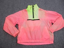 VINTAGE 90s Ocean Pacific Jacket Mens Large Pink Logo Pocket Windbreaker