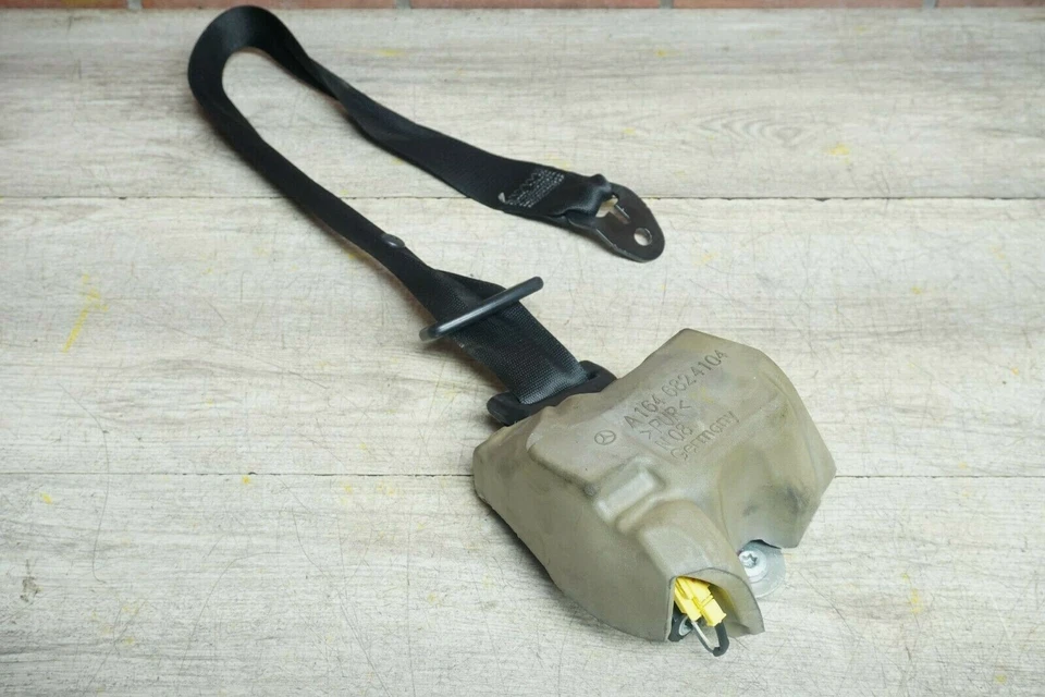 NEGRO MERCEDES R350 W251 2006-2007 TRASERO IZQUIERDO SEGUNDA FILA CINTURÓN RETRACTOR OEM Foto 2 de 4