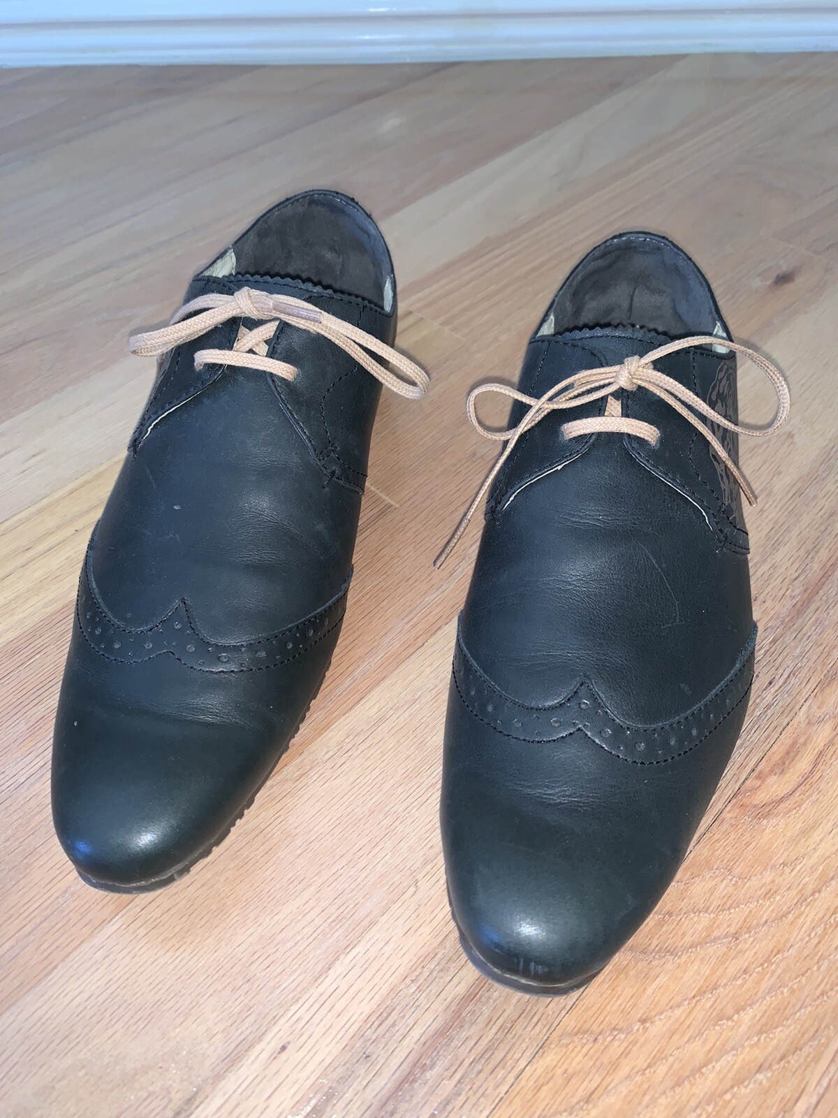 SAOLA Scarpe uomo Ed Hardy logo pelle testa di tigre moda casual pizzo 8