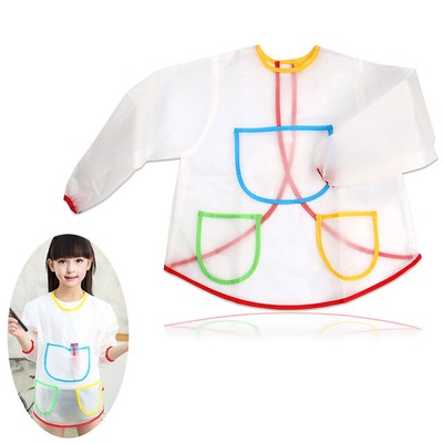 Kids Smock Practical Supplies Aprons Painting Drawing Sketching