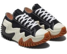Zapatos Converse Run Star Motion negros crudos plataforma de alta resistencia 6 ojos buey para mujer nuevos sin etiquetas