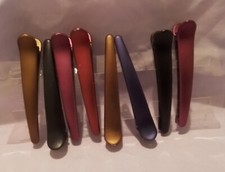 Multicolor Alligator Hair Clips Set Of 8