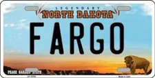 Fargo North Dakota Novelty Metal Vanity License Plate Tag