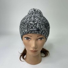 Rebecca Minkoff Women's Pom Pom Knit Beanie Black/Gray hat