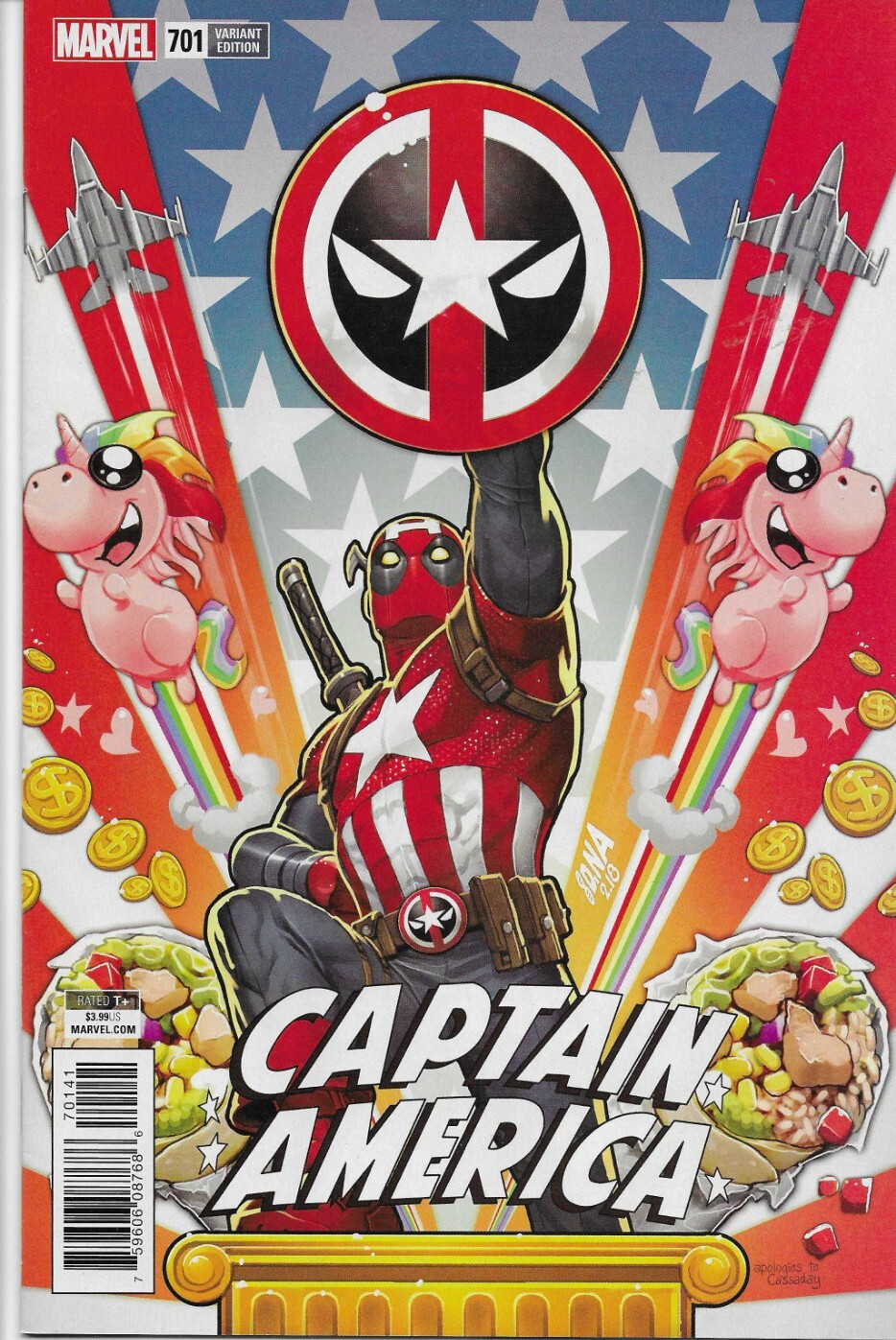 CAPTAIN AMERICA (2017) #701 DEADPOOL Variant - Back Issue (S)