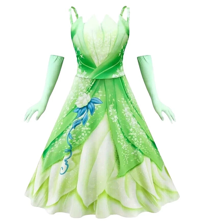 Tinker Bell Polyester Dress Costumes for Girls