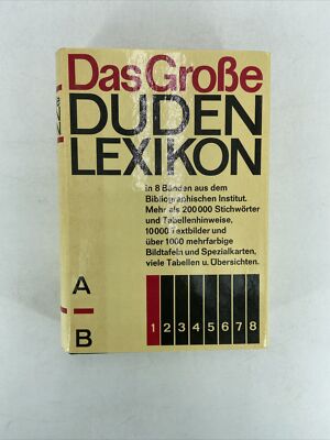 Germán Dictionary Das Grobe Duden Lexicon HC/DJ 1964