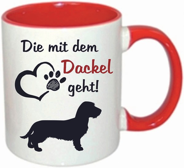 "Kaffeetasse/Kaffeebecher \" Die Mit Dem Dackel Geht \""-image