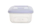 Whitefurze Square Food Container 1 Litre Store Tub Clear Cake Salad Lunch Box