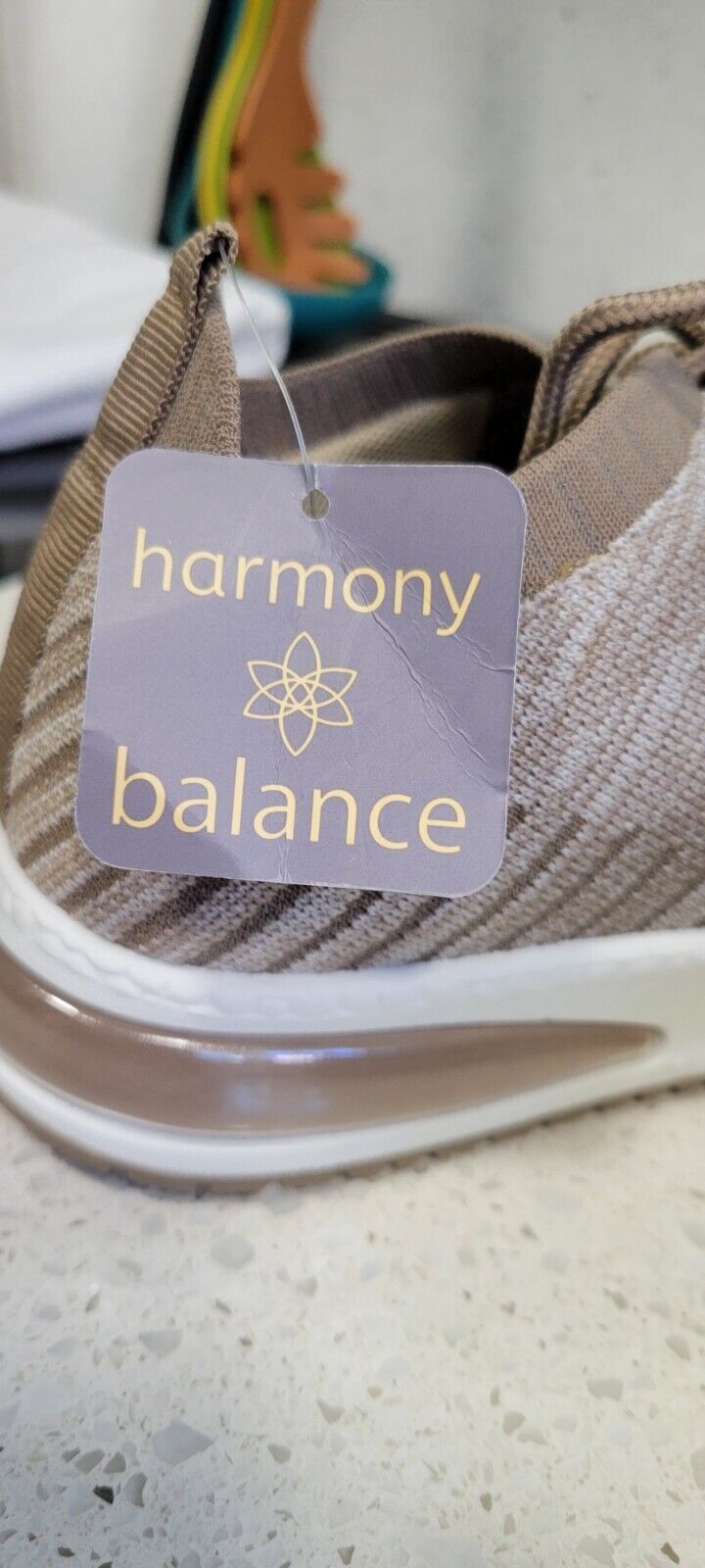 Women´s Harmony Balance JOLLY Snicker Shoes - Beige - Size 6.5 M.