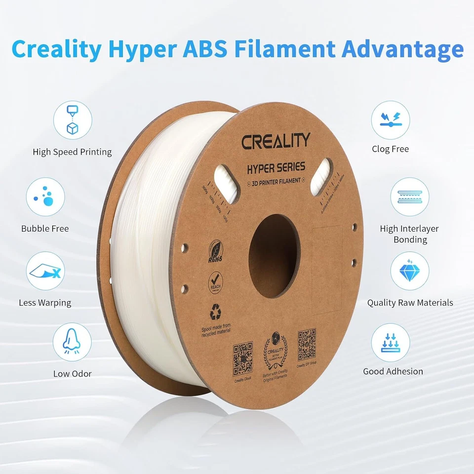 5/10/15KG Creality Hyper ABS 3D Printer Filament 1.75mm for High Speed 350mm/s - Image 4 of 4