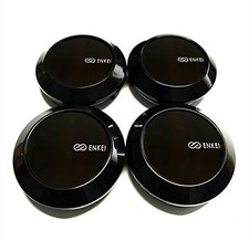4pcs 68mm Suitable For Enkei Black Silver Alloy Wheel Center Caps Rim Hub Caps
