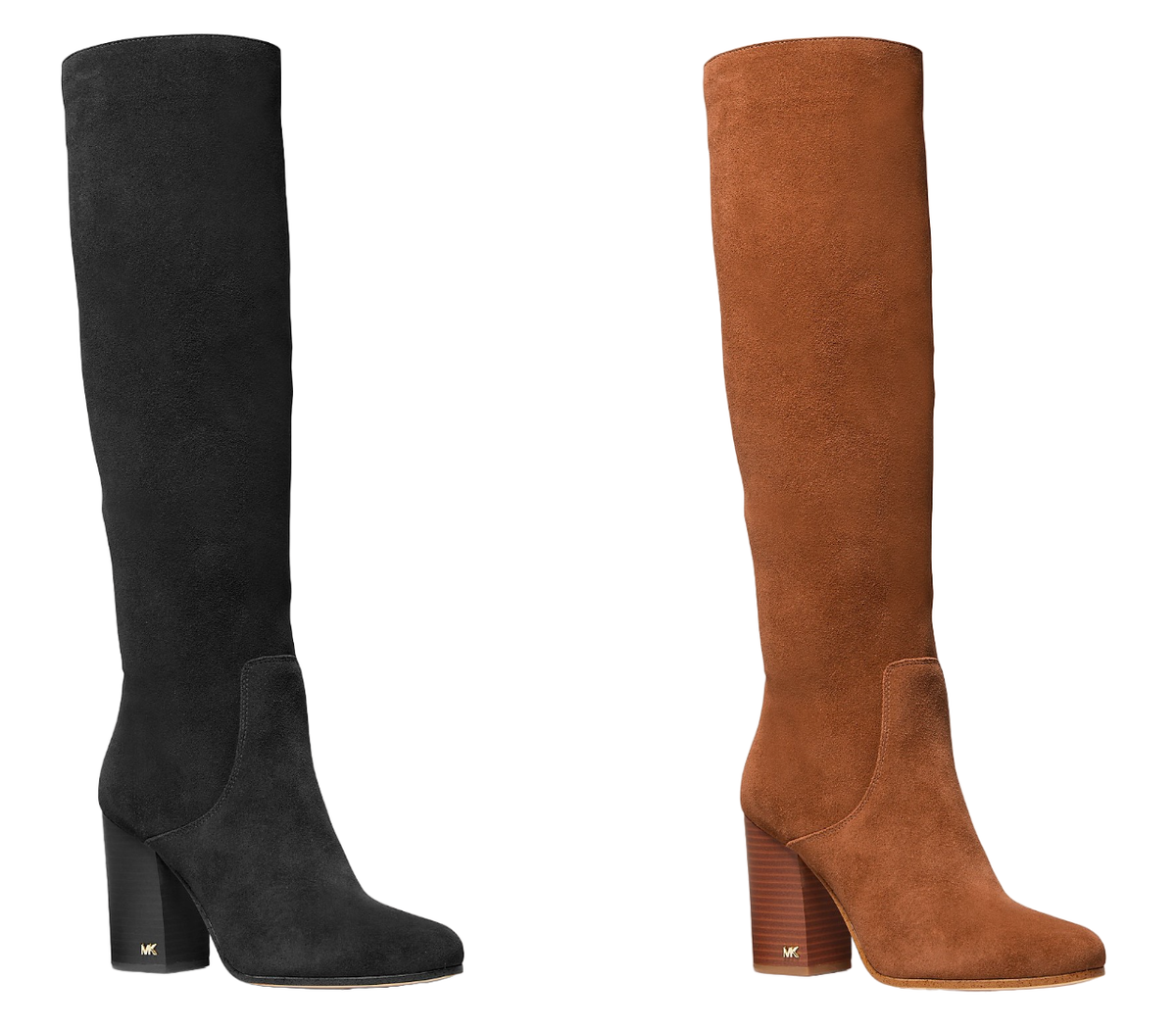 Michael Kors Jocelyn Suede Boot Black/Luggage 6/6.5/7/7.5/8 