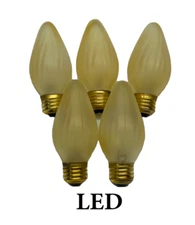 5pcs DIMMABLE LED GOLD Painted Flame Bulbs for Vintage Lighting "Mazda" Bulbs