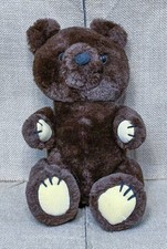Vintage Dakin Chocolate Brown Theodore Teddy Bear Jointed Plush Stuffed Animal
