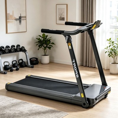 3.5HP Folding Electric Treadmill Running Machine Adjustable Speed for Home 330lb