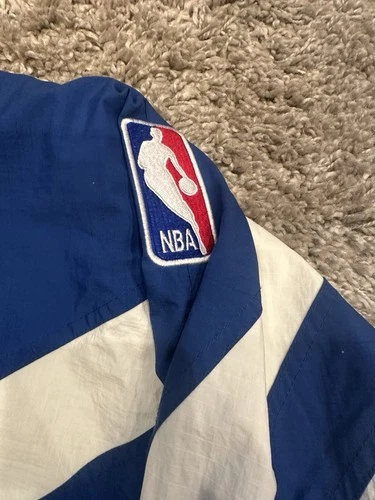 VTG 90s Starter NBA Authentics Timberwolves Half-Zip Pullover Windbreaker 2XL image 7