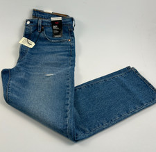 Levi's Women 501 Original Fit Mid Rise Straight Leg Jeans 27x28 Blue NWT