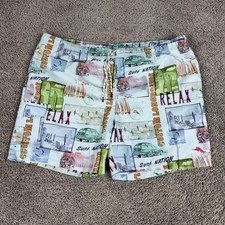 Tommy Bahama Relax Shorts Mens XL Multicolor Swim Trunks Board Surf Print