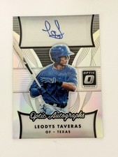 2017 Donruss Optic Leodys Taveras RC Prizm Auto OA-LT Texas Rangers