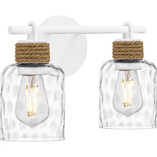 Quoizel BTC8614 Baltic 2 Light 15"W Vanity Light - White - Picture 6 of 11
