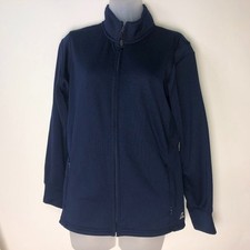 Russell Athletic Dark Blue Track Jacket Full Zip Women's Large