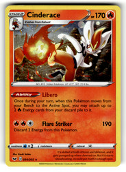 Cinderace 034/202 Sword & Shield Base Set Cosmos Holo Promo